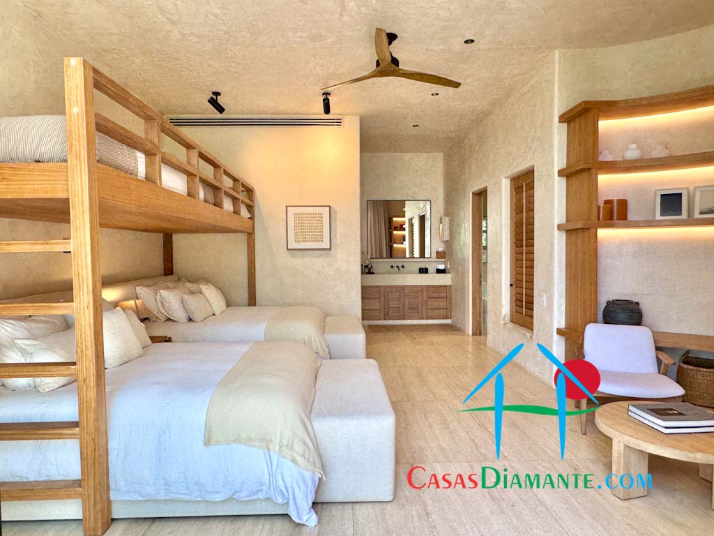 Real Diamante Del Mar Casa Palapas - Recámara tres 1